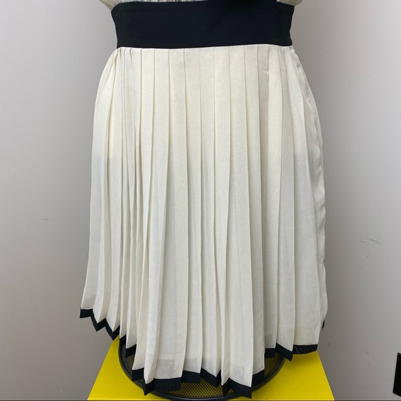 Rory Beca XXI Ivory Pleated Chiffon Ruffle Dress - Picture 4 of 11